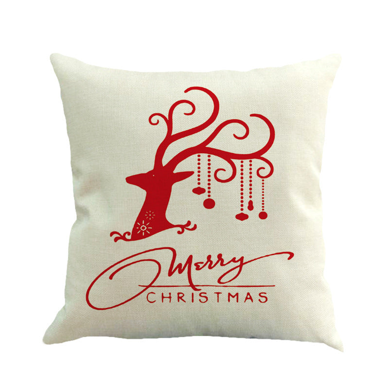 Christmas linen pillow - Christmas decoration