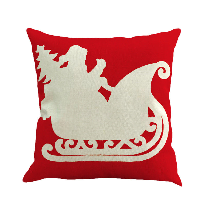 Christmas linen pillow - Christmas decoration