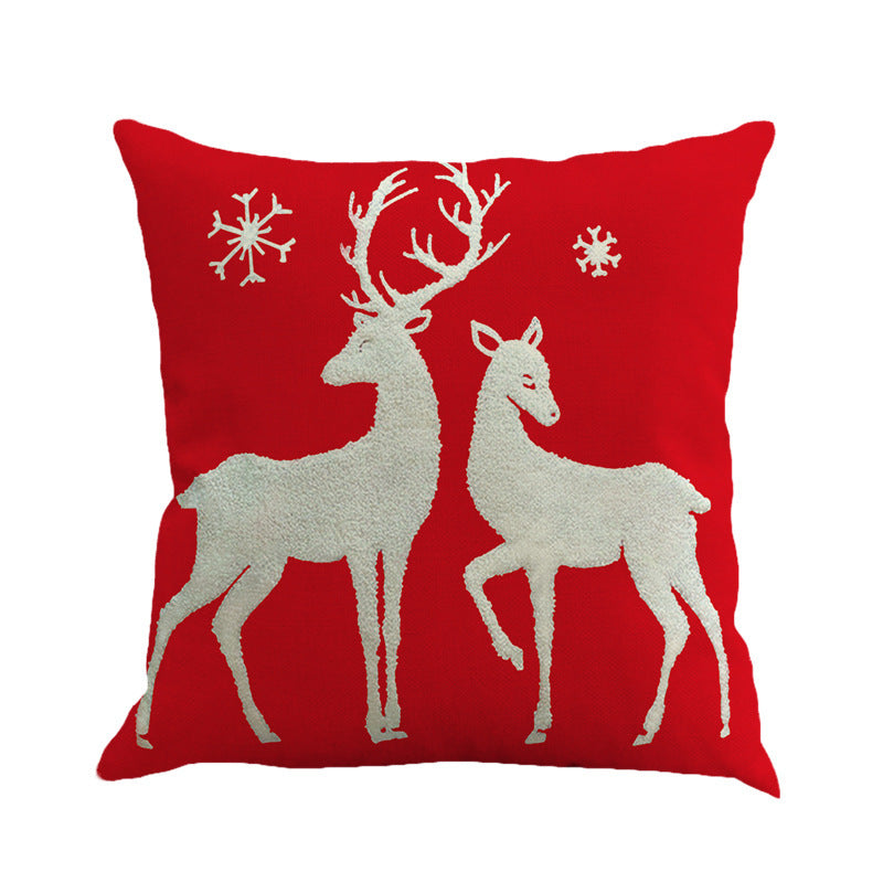 Christmas linen pillow - Christmas decoration