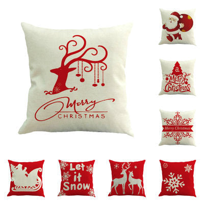 Christmas linen pillow - Christmas decoration