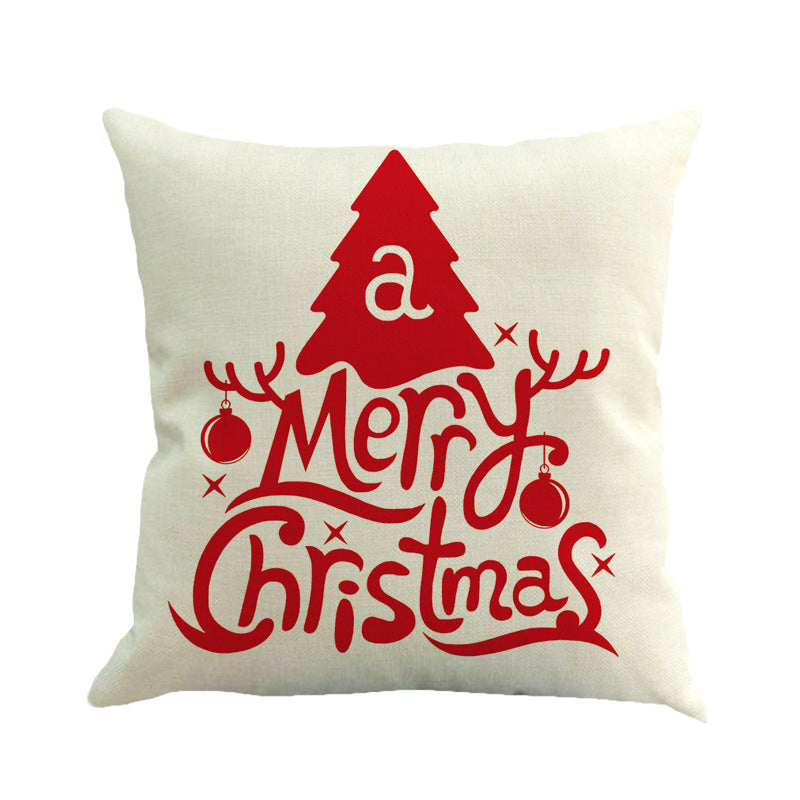 Christmas linen pillow - Christmas decoration