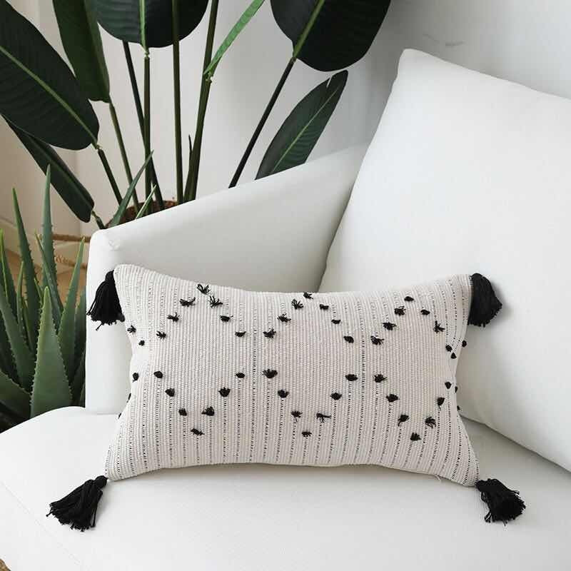 Funda de almohada cuadrada estilo marroquí