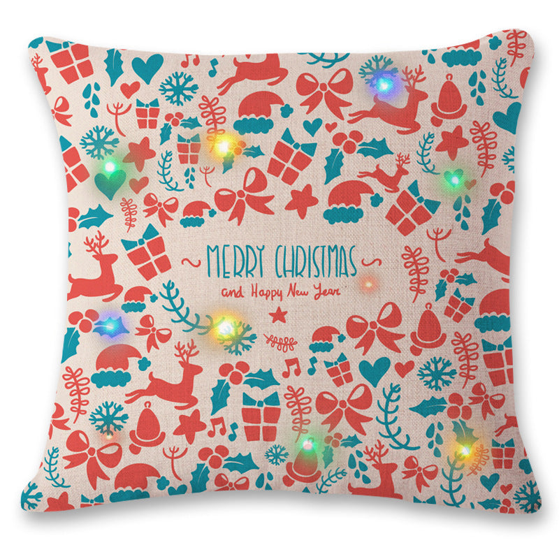 LED Christmas Pillow - New Flashing Lights
