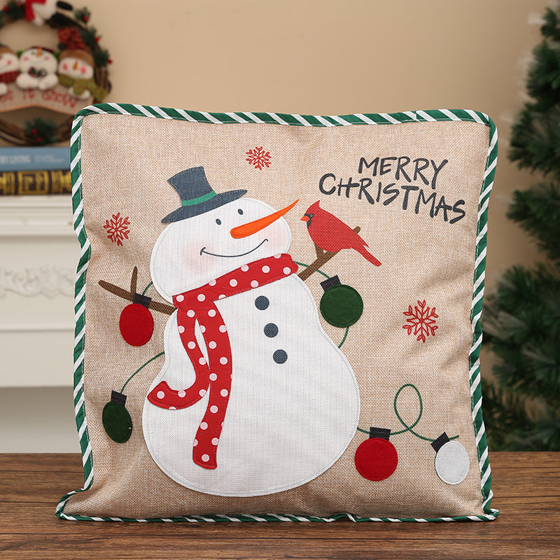 Decorative Pillowcase with Santa Claus for Christmas