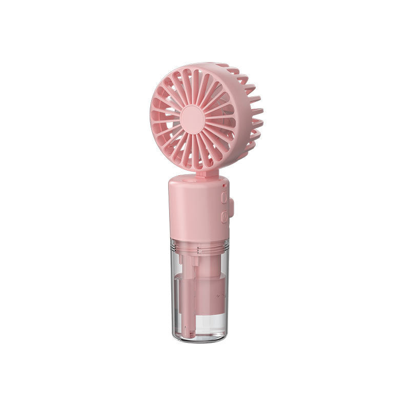 Portable Handheld Spray Fan 4-Speed ​​Water Spray Mist Fan Summer Cooling Artifact USB Charging Summer Supplies Outdoor Mini Fan