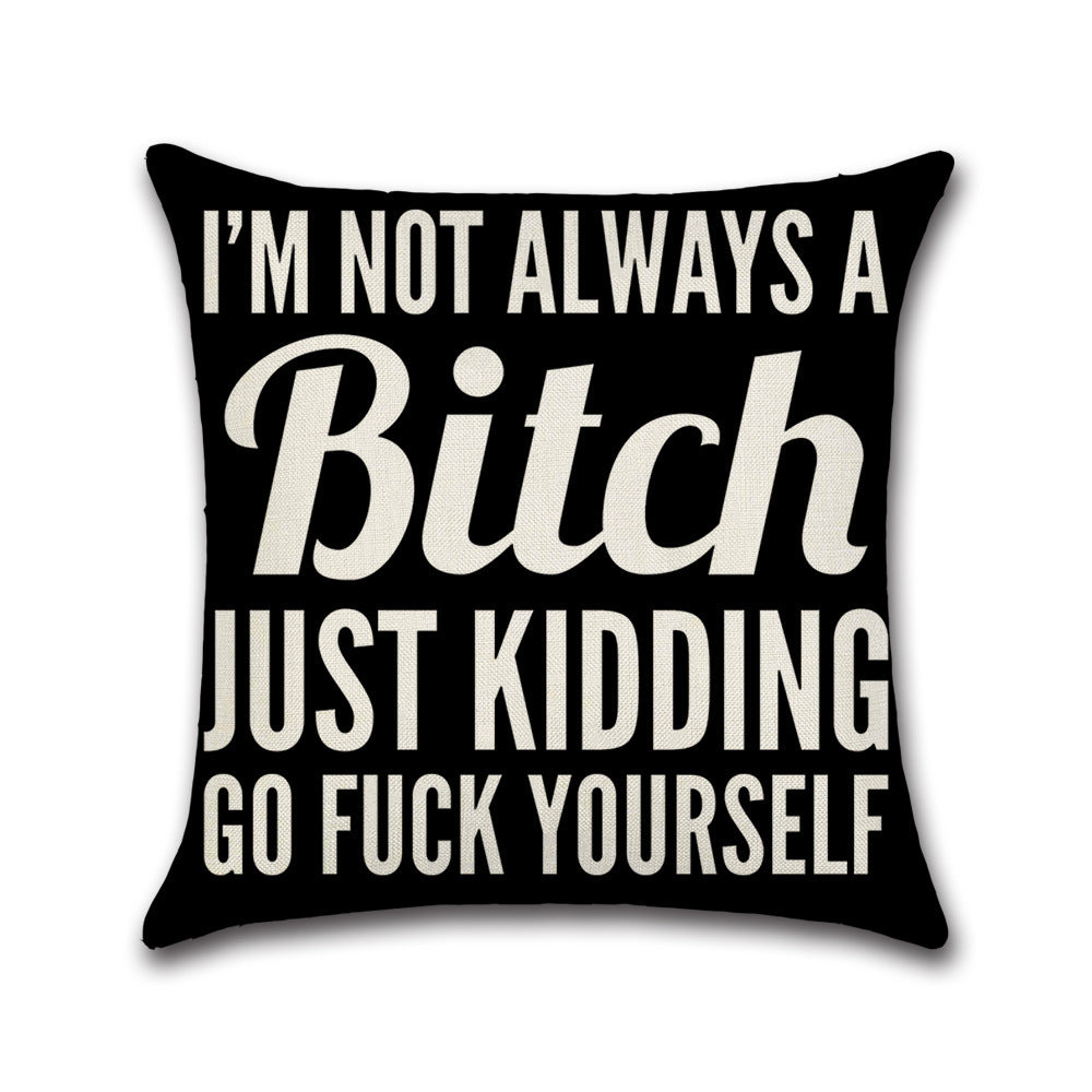 Love Curtain Pillow - Creative Linen Pillowcase for Valentine's Day