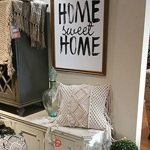 Boho Handmade Cotton Macrame Pillow