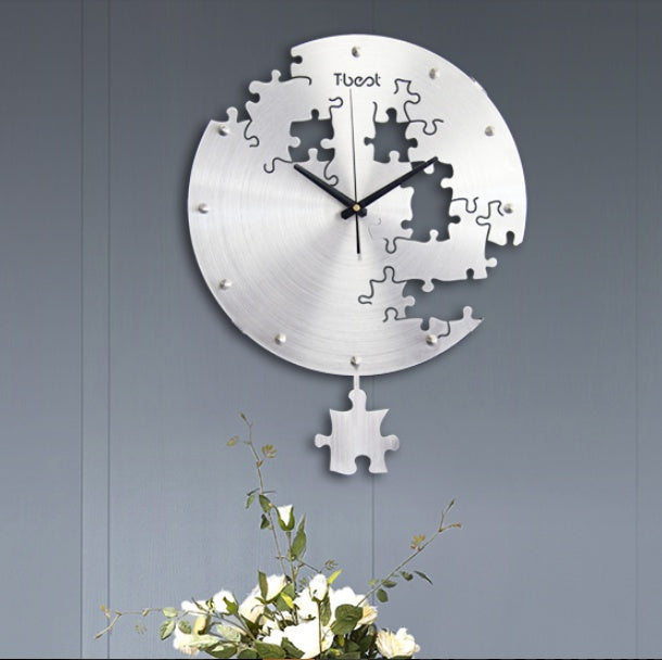 16-inch round wall clock - modern design for living room and bedroom