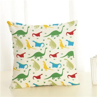 Fundas de almohada de dinosaurios: diseños suaves y elegantes