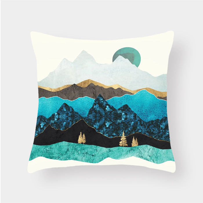Landscape Pattern Pillow Cover