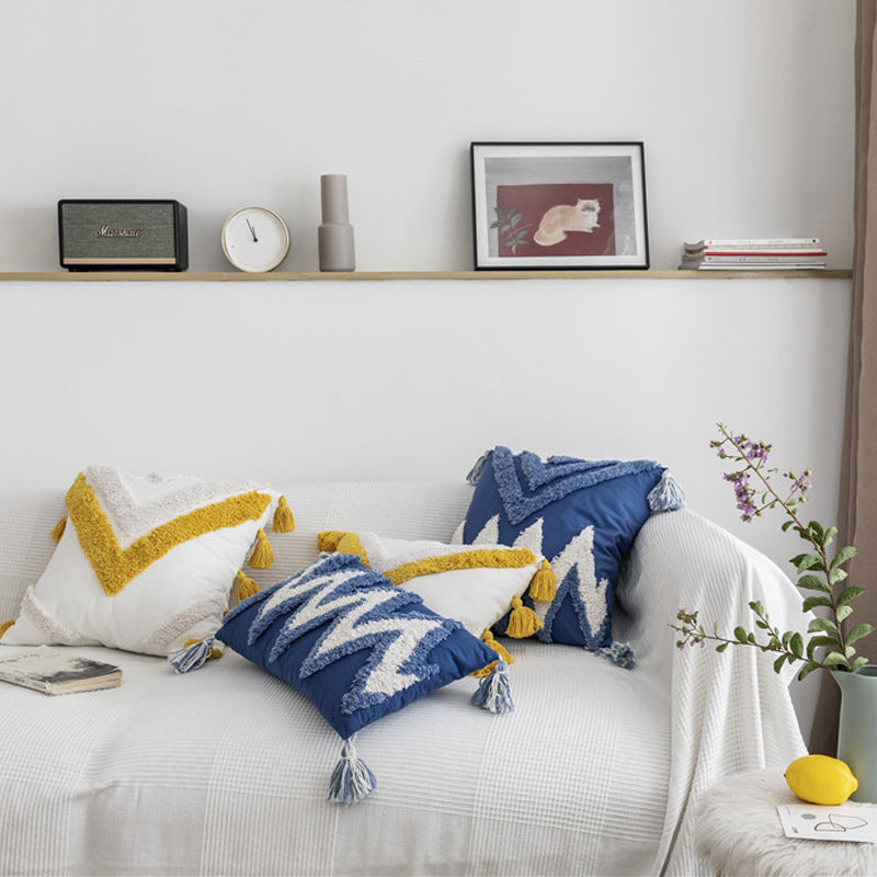 Funda de cojín de lona de algodón