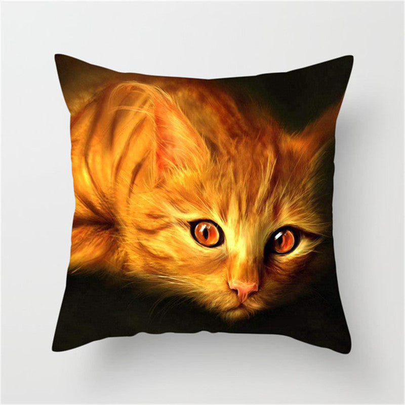 Urocza Poszewka na Poduszkę z Motywem Kota