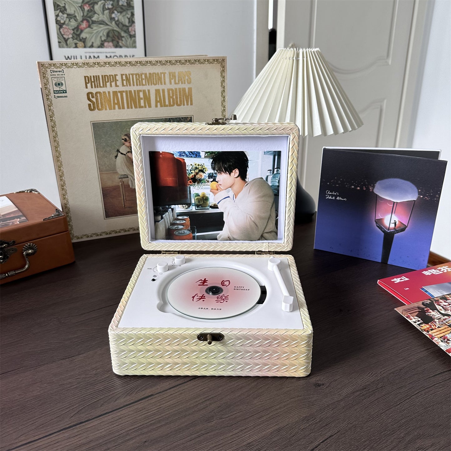 Odtwarzacz CD Star Album Dysk z Głośnikiem Retro Bluetooth Audio