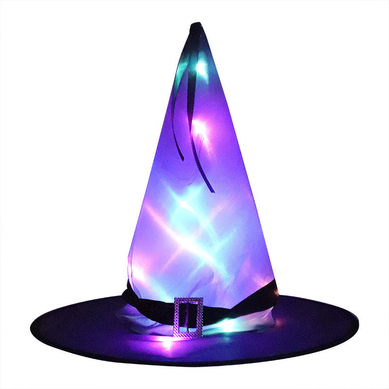 Halloween Decoration – Witch Hat LED Lights with Elf Ears for Kids