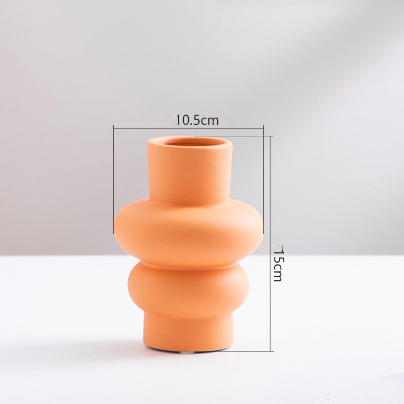 Ceramiczny Wazon Kwiatowy Nordic Minimalistyczna Dekoracja do Salonu