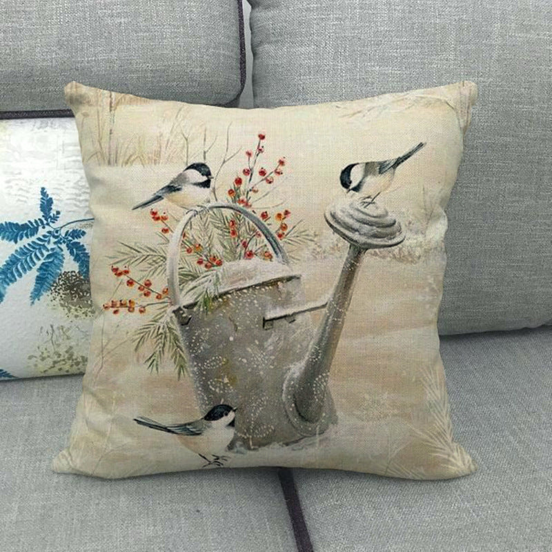 Linen pillowcase from the New Year and Christmas series