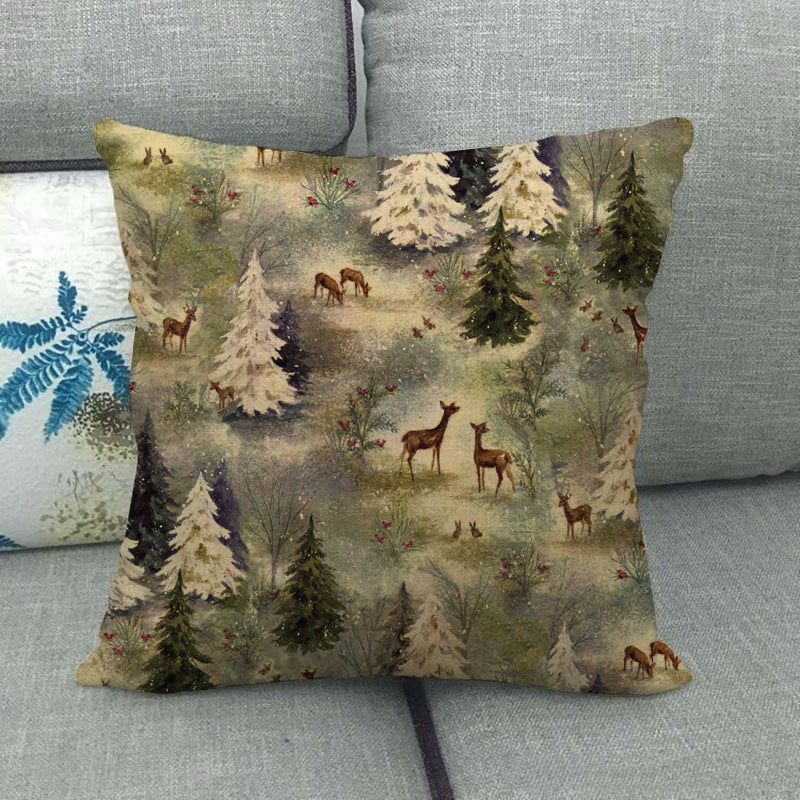 Linen pillowcase from the New Year and Christmas series