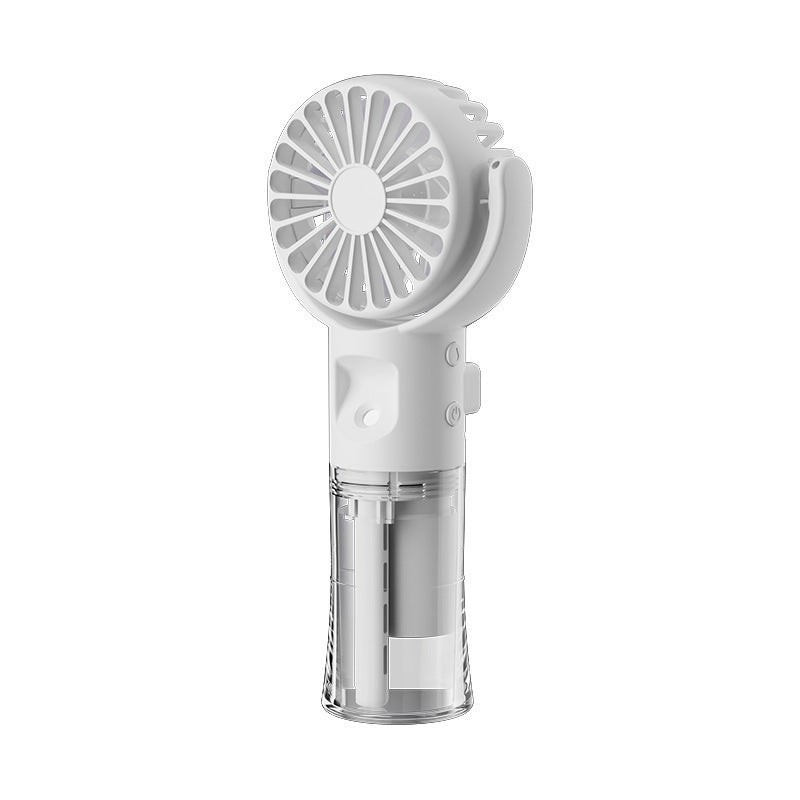 Portable Handheld Spray Fan 4-Speed ​​Water Spray Mist Fan Summer Cooling Artifact USB Charging Summer Supplies Outdoor Mini Fan