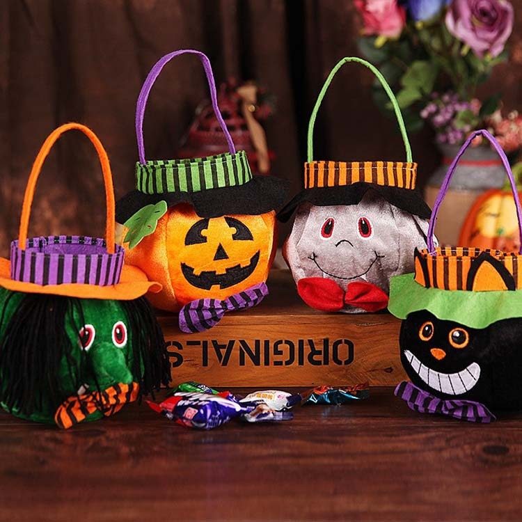 Halloween Treat Bags - Adorable Pumpkin and Witch Shaped Treat Bags