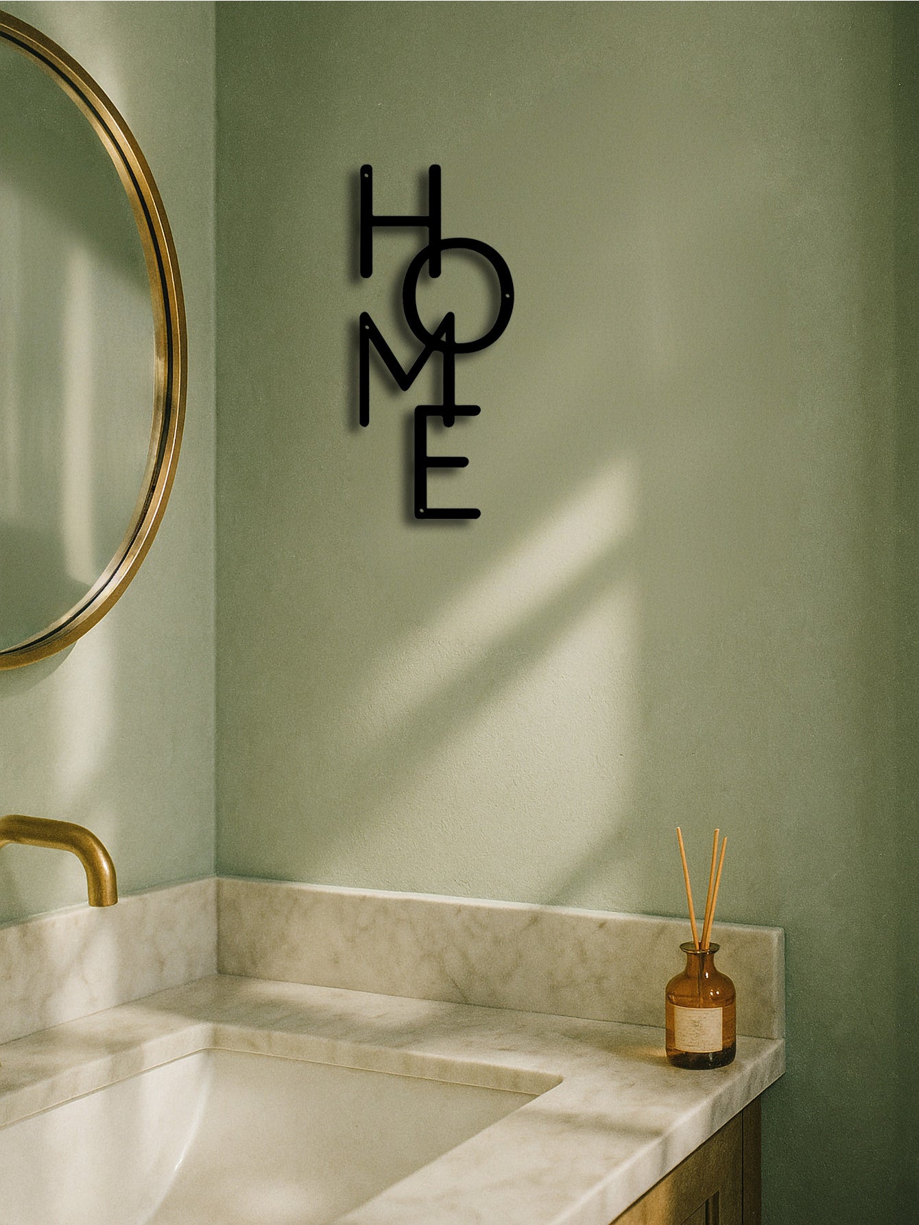 Metalowa Dekoracja Ścienna Litera HOME