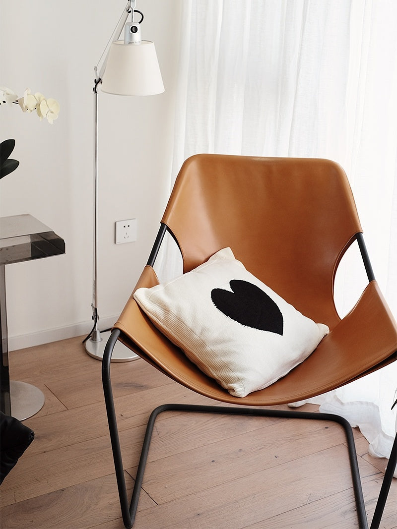 Cojín de sofá estilo nórdico en blanco y negro con núcleo para sala de estar