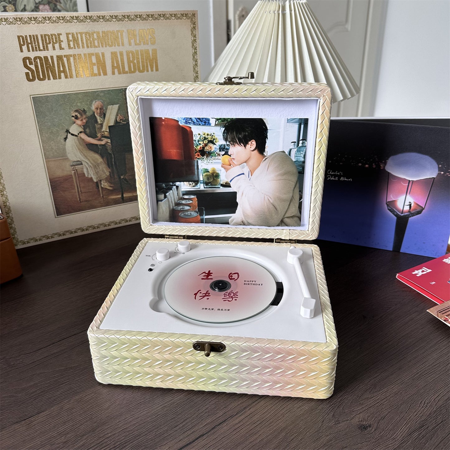 Odtwarzacz CD Star Album Dysk z Głośnikiem Retro Bluetooth Audio
