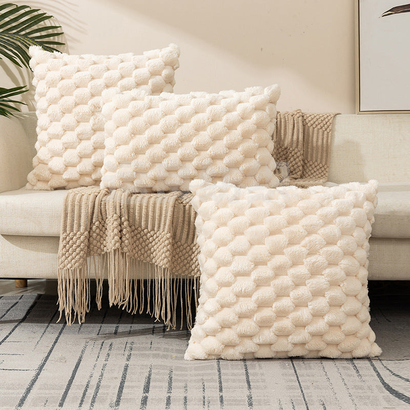 Pokrowiec na Poduszkę Woven Fleece w Jednolitym Kolorze