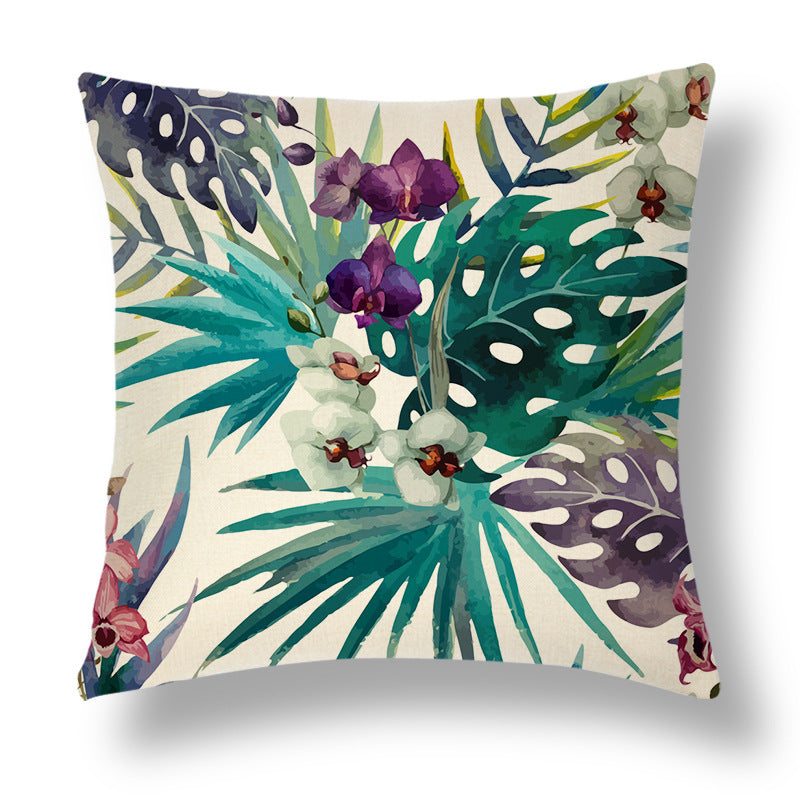 Decorative Pillow with Linen Cover from the Tropical Series
