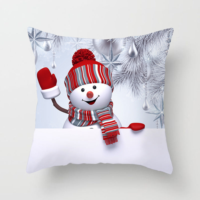 Christmas Snowman Decorative Pillow
