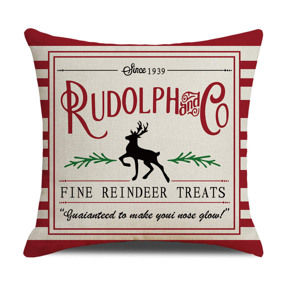 Red Christmas Pillow Cover