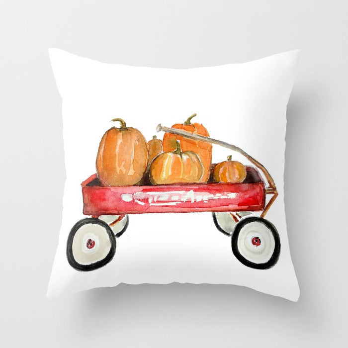 Poszewka na Poduszkę na Halloween z Wzorem Dyni