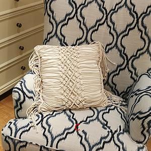 Boho Handmade Cotton Macrame Pillow