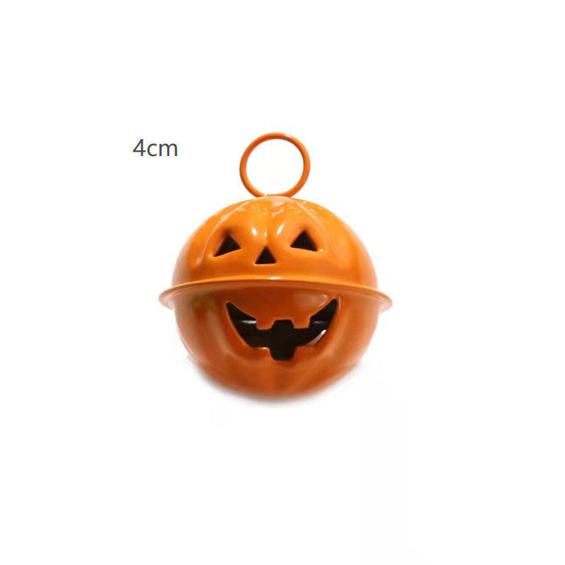Small Halloween Pumpkin Bell Pendant