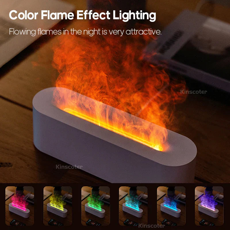 Fire effect aroma diffuser, air humidifier