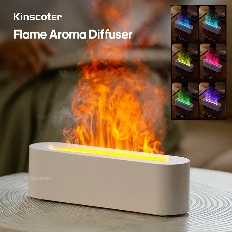 Fire effect aroma diffuser, air humidifier