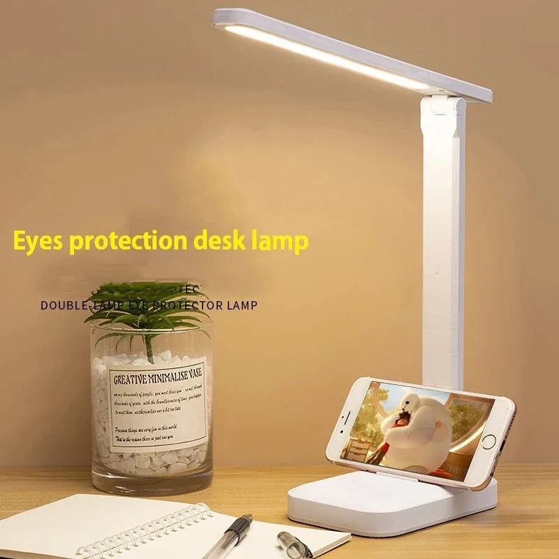 Foldable LED lamp, touch sensitive, dimmable, USB charged