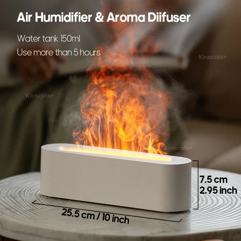 Fire effect aroma diffuser, air humidifier