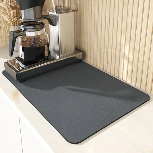Super absorbent, non-slip, quick-drying kitchen mat