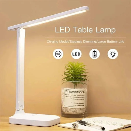 Foldable LED lamp, touch sensitive, dimmable, USB charged