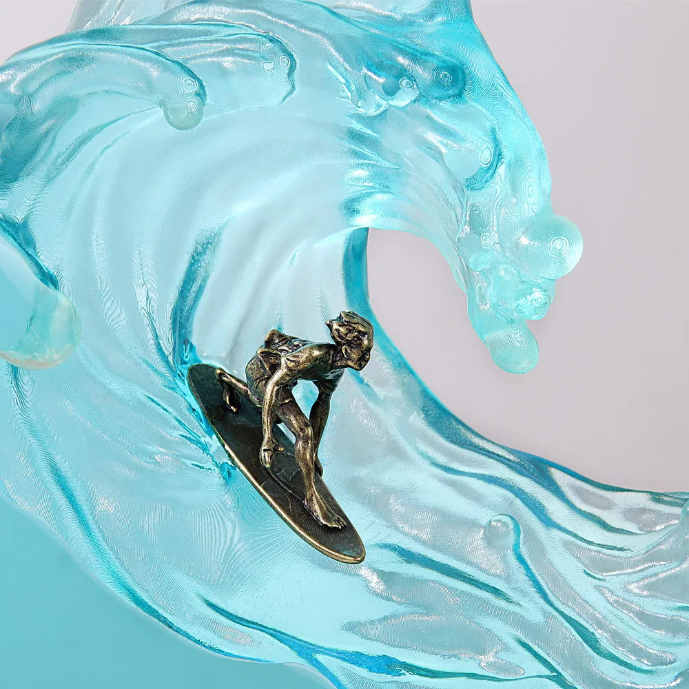 Lámpara LED con motivo de surf, medusas y tiburones, USB