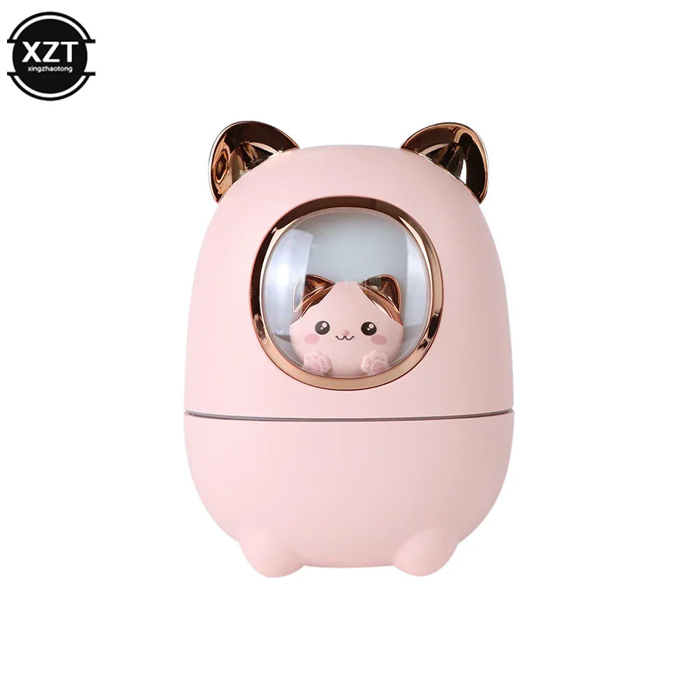Humidificador de aire USB, lindo gato con luz nocturna