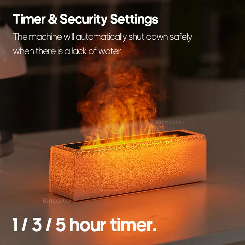 Fire effect aroma diffuser, air humidifier