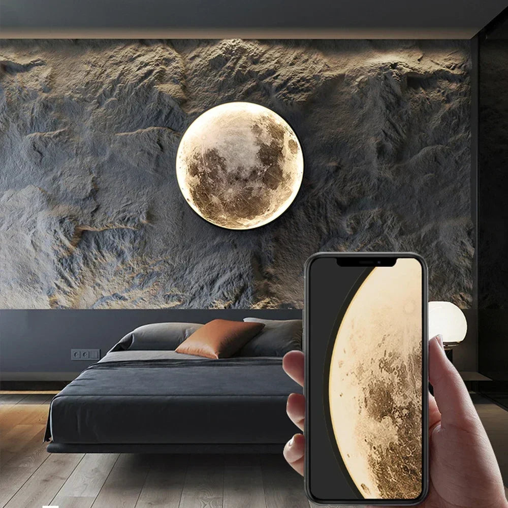 Lámpara LED Luna, decoración de pared para habitación infantil