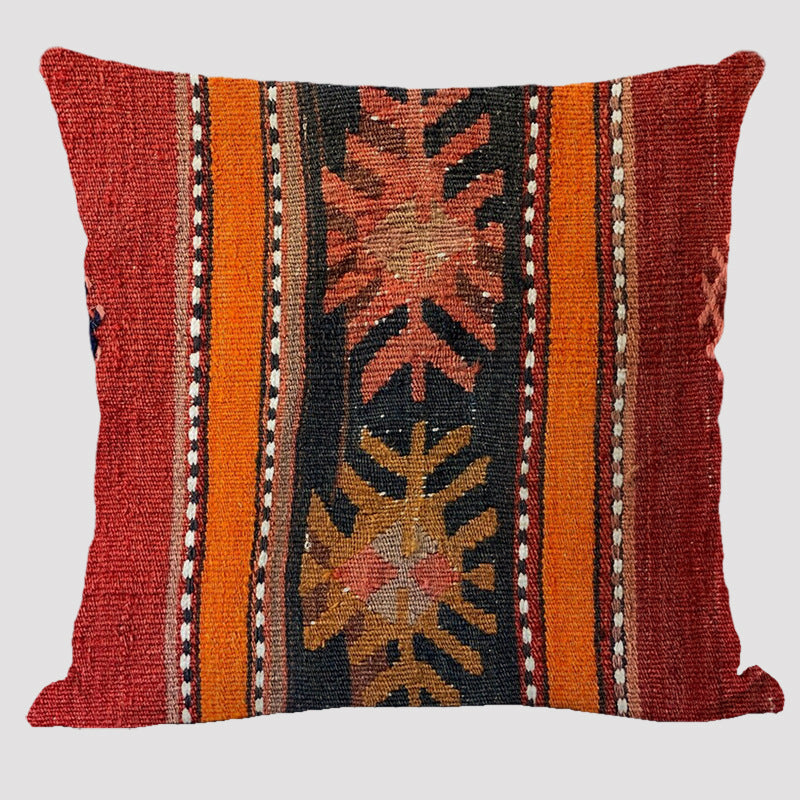 Almohada de lino bohemia de estilo étnico