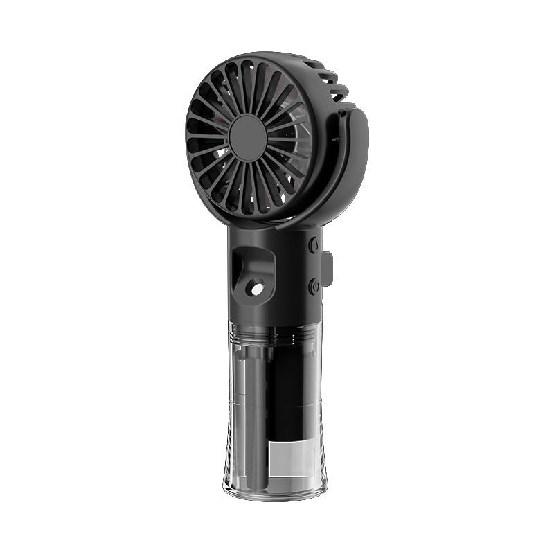 Portable Handheld Spray Fan 4-Speed ​​Water Spray Mist Fan Summer Cooling Artifact USB Charging Summer Supplies Outdoor Mini Fan