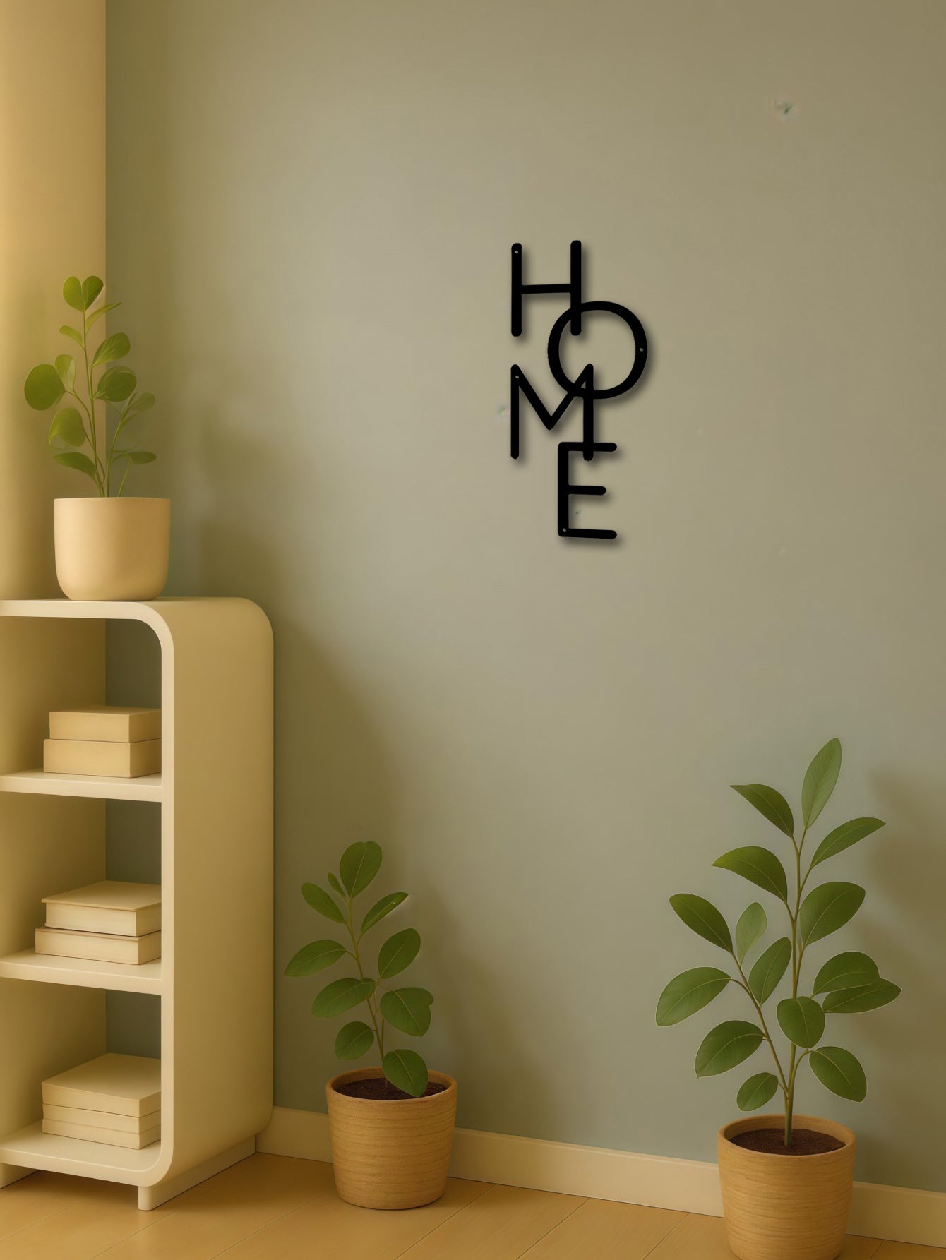 Metalowa Dekoracja Ścienna Litera HOME