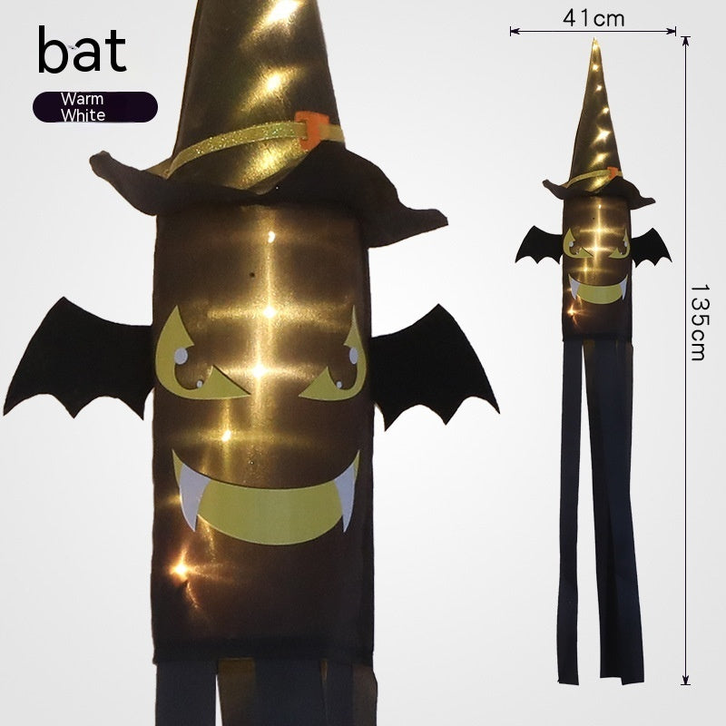 Halloween LED Lamp z Czaszką i Dekoracyjnym Oświetleniem