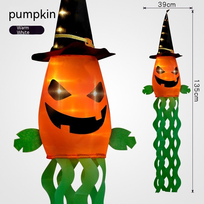 Halloween LED Lamp z Czaszką i Dekoracyjnym Oświetleniem