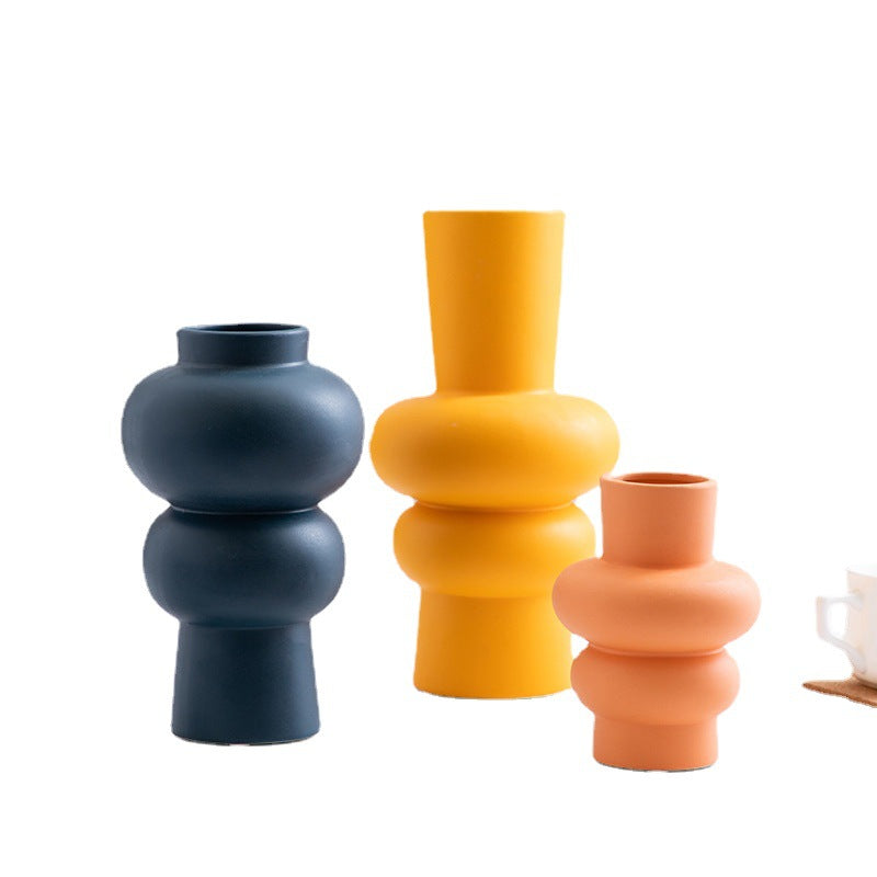 Ceramiczny Wazon Kwiatowy Nordic Minimalistyczna Dekoracja do Salonu
