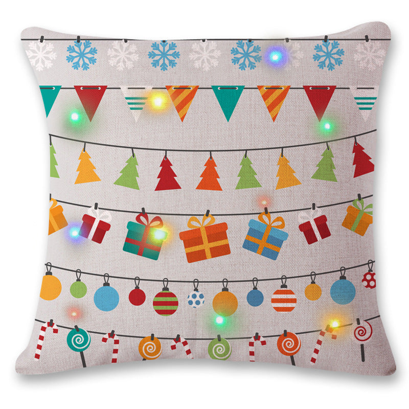 LED Christmas Pillow - New Flashing Lights